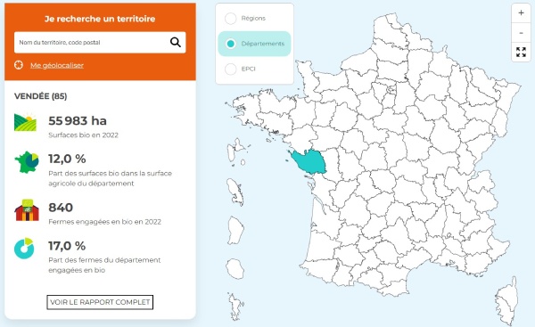 carte agence bio territoire vendée